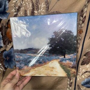 NWT Landscape Canvas Print with Tree and Path - Blue & Tan